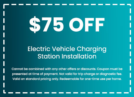 Discount on Electric Vehicle Charging Station