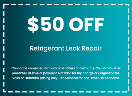 Discount on AC Refrigerant Leak Repair