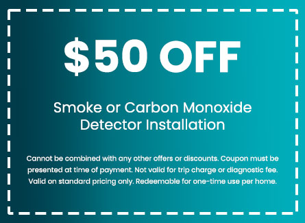 Discount on Smoke or Carbon Monoxide Detector Installation