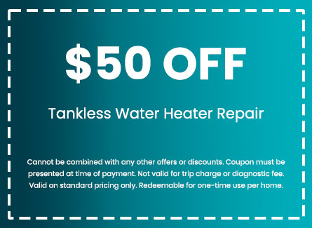 Discount on Tankless Water Heater Repair
