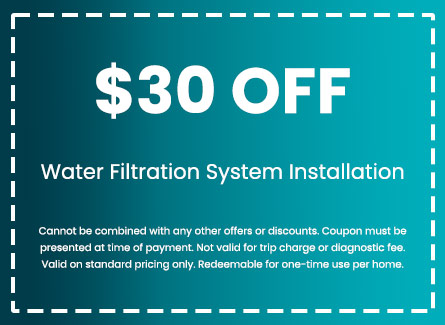 Discount on Water Filtration System