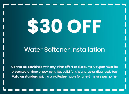 Discount on Water Softeners Service